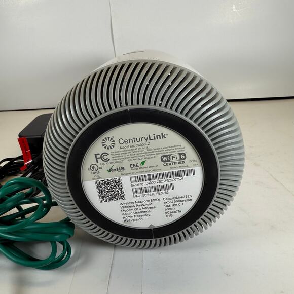 Century Link Wifi Router Model C4000LZ (Untested) - Picture 5 of 9